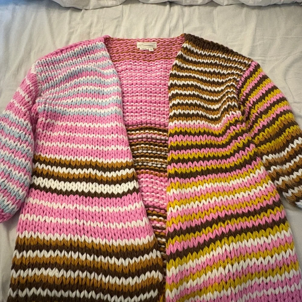 By Anthropologie Cozy Cardigan Sweater ONE SIZE - Picture 3 of 7